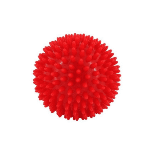 GYMY Masážna loptička ježko červená priemer 9 cm 1 ks