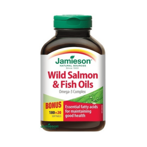 JAMIESON Salmon omega-3 komplex z lososa a rybích olejov 180 + 20 kapsúl ZADARMO