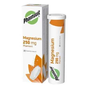MAGNESIUM 250 mg PHARMAVIT tbl eff 20