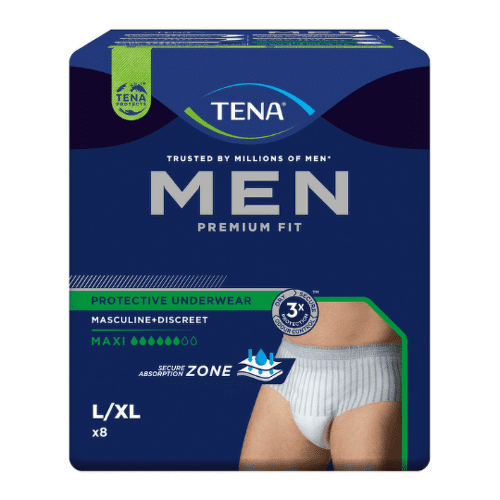 TENA Men protective underwear maxi L/XL pánske naťahovacie inkontinenčné nohavičky 8 ks