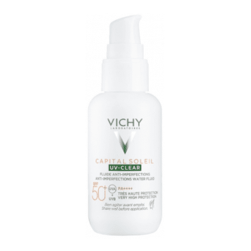 VICHY Capital soleil uv-clear SPF50+ fluid proti nedokonalostiam pleti s ochranným faktorom 40 ml