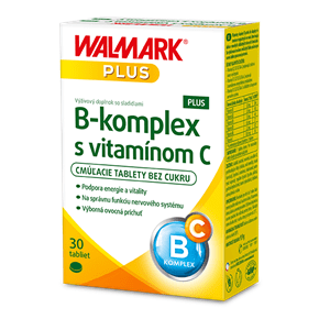 WALMARK B-komplex PLUS s vitamínom C 30 cmúľacích tabliet
