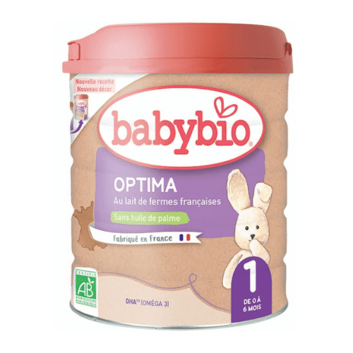 BABYBIO Optima 1 počiatočné dojčenské bio mlieko od 0 do 6 mesiacov 800 g