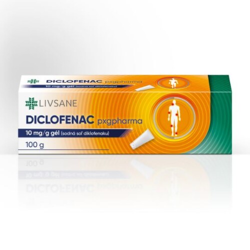 DICLOFENAC Pxgpharma 10 mg/g gél tuba laminát 100 g