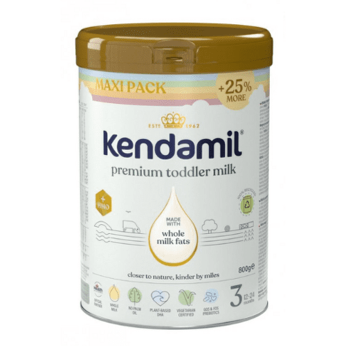 KENDAMIL Premium 3 HMO+ xxl maxi pack dúhové mliečna výživa malých detí od ukonč. 12. mesiaca 1 kg