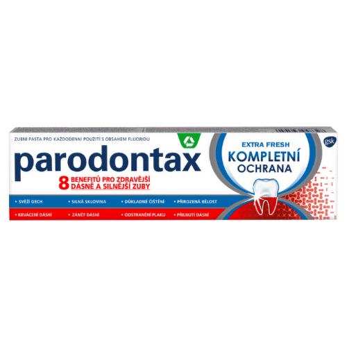 PARADONTAX Kompletná ochrana extra fresh zubná pasta 75 ml - balenie 2 ks