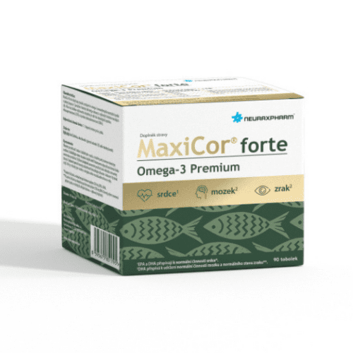 NEURAXPHARM Maxicor forte omega-3 premium 90 kapsúl