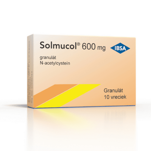 SOLMUCOL 600 mg 10 vrecúšok