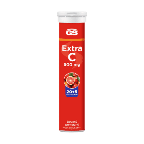 GS Extra C 500 mg červený pomaranč 25 tabliet