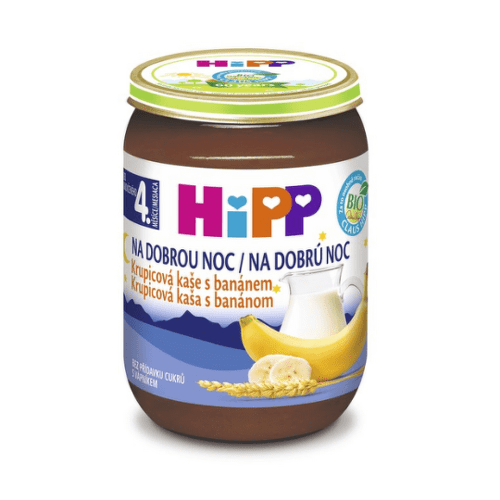 HIPP Bio kaša dobrú noc krupicová s banánom 190 g