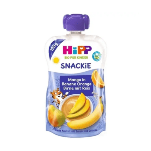 HIPP Bio kinder banán pomaranč hruška mango ryža 120 g