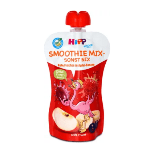 HIPP Bio smoothie jablko banán červené ovocie 120 ml