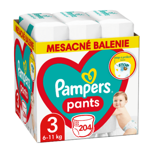 PAMPERS Pants 3 204 ks