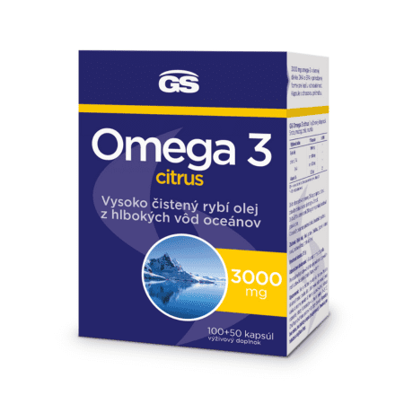 GS Omega 3 citrus 100 + 50 kapsúl