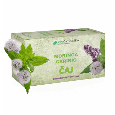 VIA ORGANIKA Moringa caribic čaj prieduškový 30 g